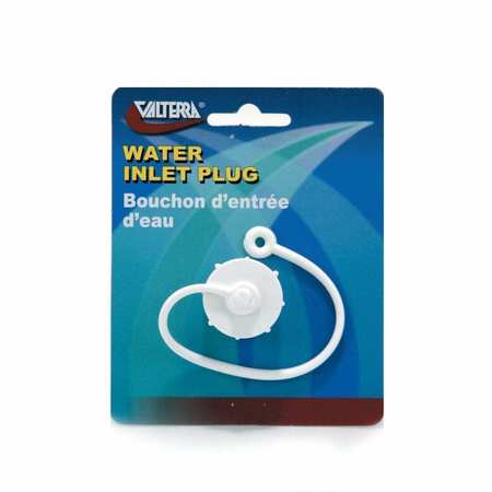 VALTERRA HOSE PLUG, 3/4IN MALE THREAD, WITH STRAP, OFF WHITE, CARDED T1020-1EVP